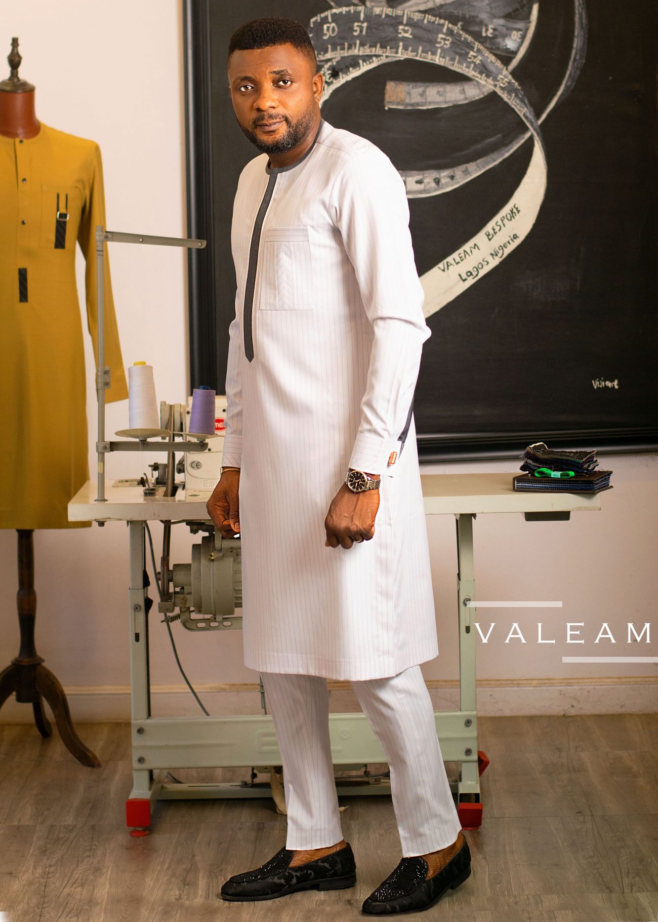 Signature Patch Kaftan Suit