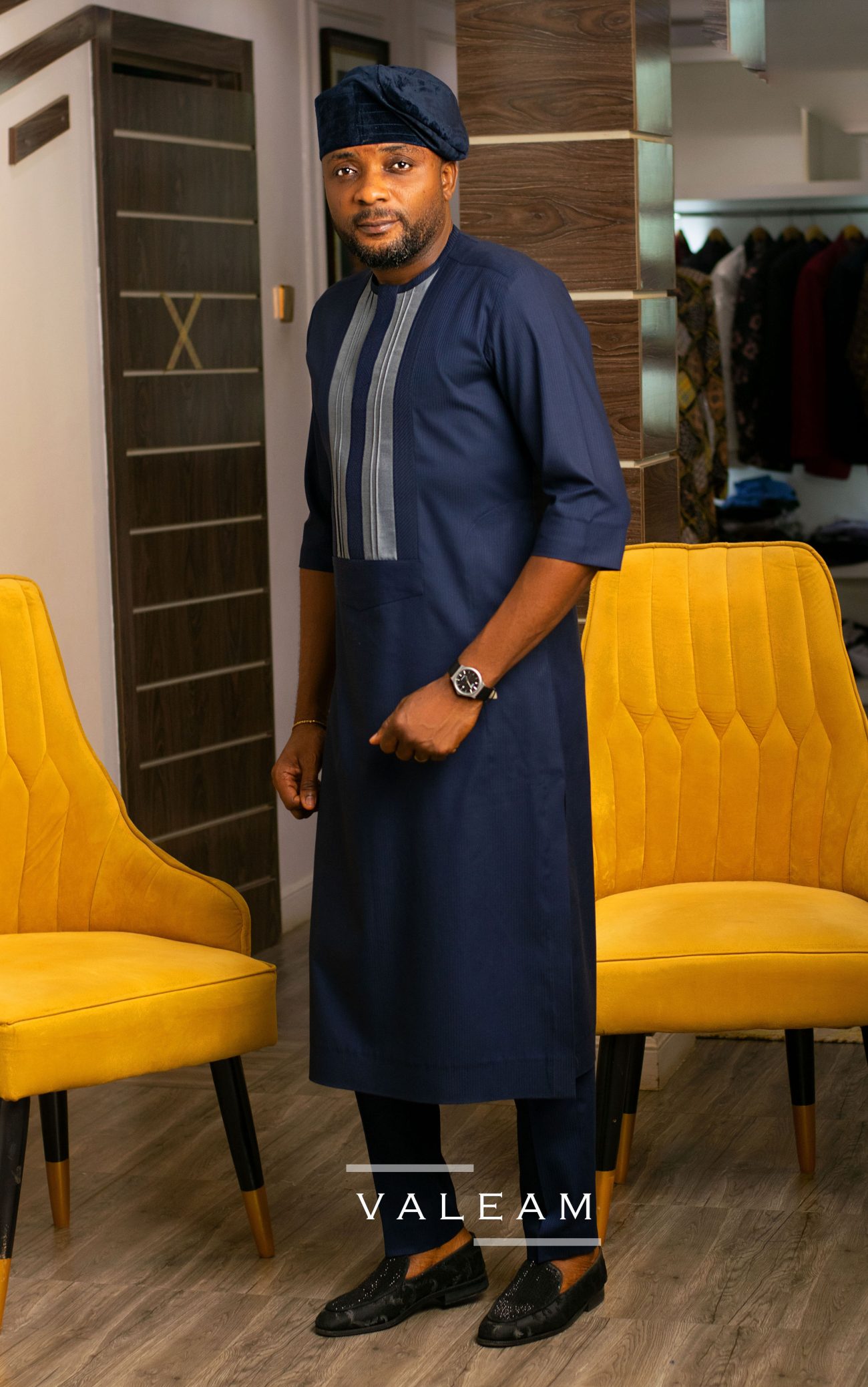 Executive Pinstripe Senator Suit