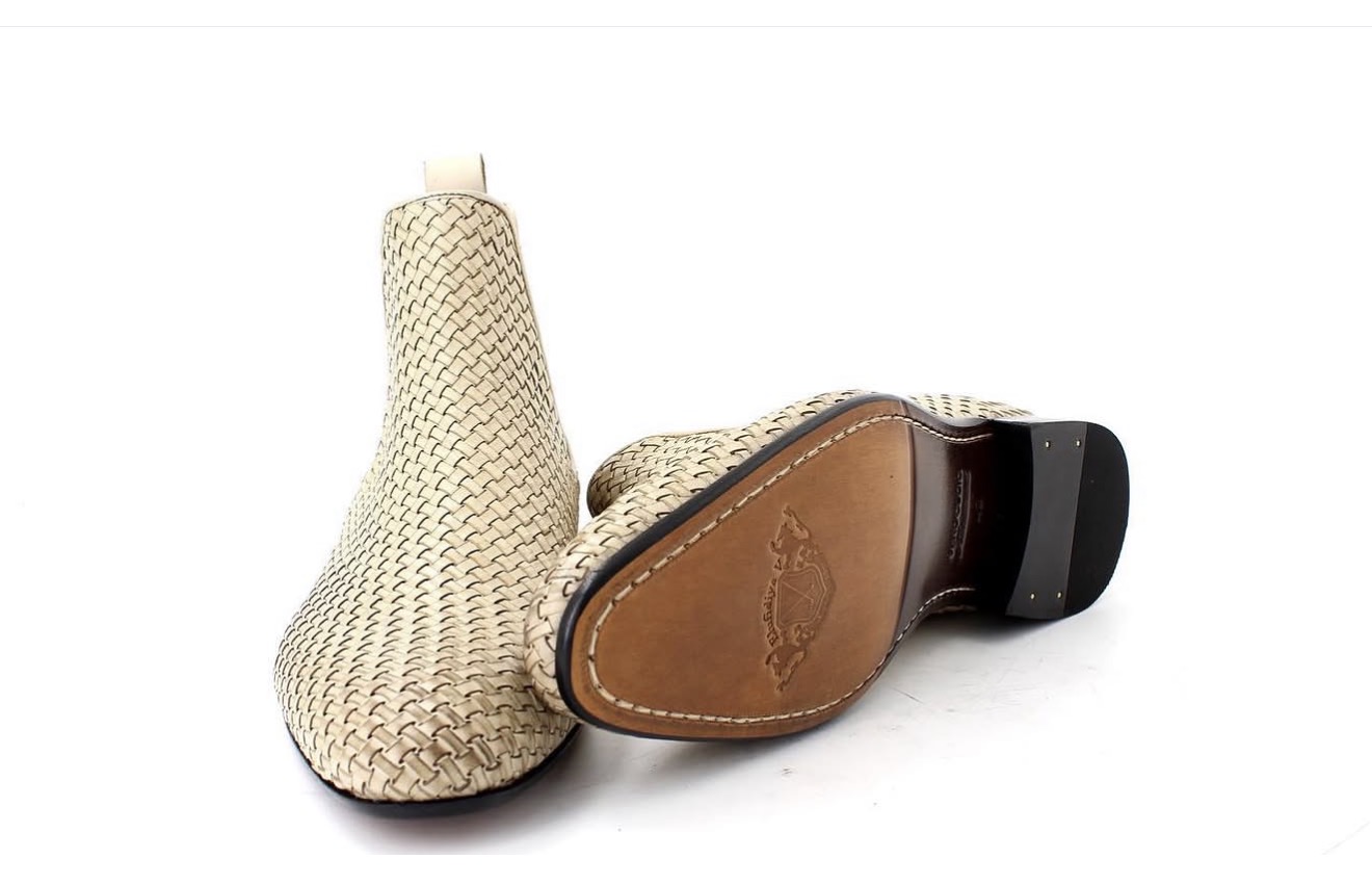 Robert Woven Boots ( tinted cream ) - Image 2